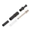 Zástrčka banánek 4mm 36A černá izolované 80,4mm niklovaný