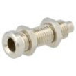 Zásuvka banánek 4mm 36A 30VAC 60VDC Otv: Ø6mm niklovaný