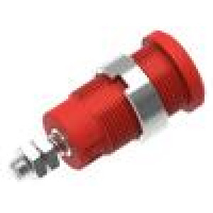 Zásuvka banánek 4mm 36A červená