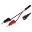 PJP7075MI-50-100N Měřicí šňůra 60VDC 3A BNC vidlice,banánek 4mm x2 Dél: 1m