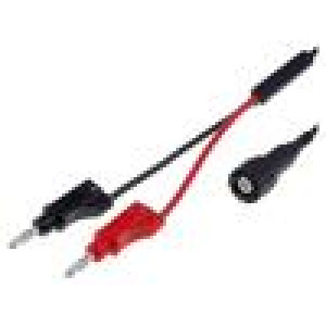 PJP7075MI-50-100N Měřicí šňůra 60VDC 3A BNC vidlice,banánek 4mm x2 Dél: 1m