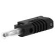Zástrčka banánek 4mm 36A 30VAC 60VDC černá izolované 58,6mm