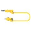 PJP2112-100J Měřicí šňůra 60VDC 30VAC 20A banánek 4 mm,z obou stran žlutá