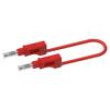 PJP2217/600V-100R Měřicí šňůra 36A banánek 4 mm,z obou stran Dél: 1m červená