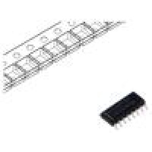CD4502BM96 IC: číslicový buffer,neinvertující Ch: 6 CMOS SMD SOIC16