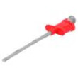 Měřicí hrot s háčkem klešťový 6A červená 1000V 4mm