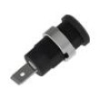 Zásuvka banánek 4mm 36A 1kV černá niklovaný izolované