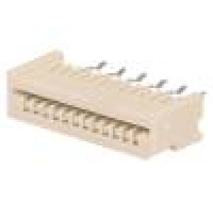 Konektor FFC / FPC přímý THT NON-ZIF 12PIN 1,25mm 500V 20mΩ