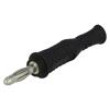 Zástrčka banánek 4mm 36A 30VAC 60VDC černá neizolované