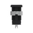 Zásuvka banánek 4mm 25A 1kV černá niklovaný izolované