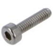 Šroub M2x8 0,4 Hlava: válcová imbus HEX 1,5mm DIN 912