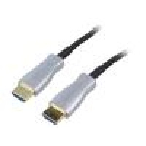Kabel HDMI 2.1,optický HDMI vidlice,z obou stran 5m černá