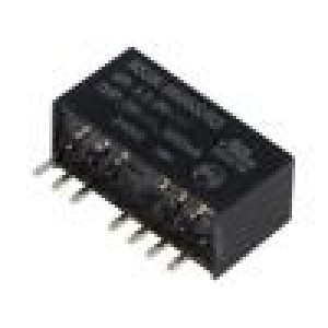 RS3K-0505S/H3 Měnič: DC/DC 3W Uvst: 4,5÷9V Uvýst: 5VDC Ivýst: 600mA SIP8 RS3K