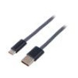 Kabel USB 2.0 USB A vidlice,USB C vidlice 1m tmavě šedá 100W