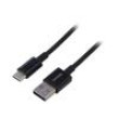 Kabel USB A vidlice,USB C vidlice 1m černá 66W