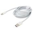 Kabel USB A vidlice,USB C vidlice 2m bílá 66W