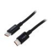 Kabel USB C vidlice,z obou stran 2m černá 100W