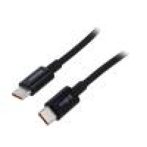 Kabel USB C vidlice,z obou stran 2m černá 100W