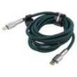 Kabel USB C vidlice,z obou stran 2m zelená 100W