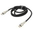 Kabel USB C vidlice,z obou stran 1m černá 100W