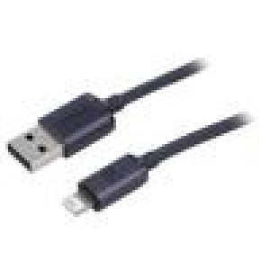 Kabel USB 2.0 vidlice Apple Lightning,USB A vidlice 1,2m