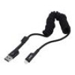 Kabel kroucený,USB 2.0 vidlice Apple Lightning,USB A vidlice