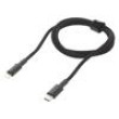 Kabel USB 2.0 vidlice Apple Lightning,USB C vidlice 1m černá