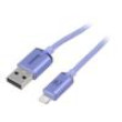 Kabel USB 2.0 vidlice Apple Lightning,USB A vidlice 2m 2,4A