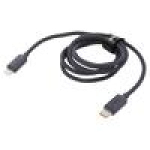 Kabel USB 2.0 vidlice Apple Lightning,USB C vidlice 1,2m