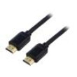 Kabel HDMI 2.0 HDMI vidlice,z obou stran PVC 1m černá