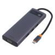Hub USB šedá Počet portů: 9 0,18m Mat.těl: hliník