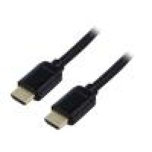 Kabel HDMI 2.0 HDMI vidlice,z obou stran PVC 0,75m černá