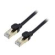 Patch cord F/UTP 7 lanko Cu PVC černá 30m 28AWG