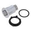 Adaptér USB A zásuvka x2,z obou stran USB 2.0 Závit: M25