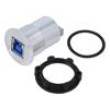 Adaptér USB A zásuvka,USB B zásuvka do panelu,matice zezadu