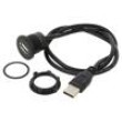 Kabel-adaptér USB A zásuvka,USB A vidlice USB 2.0 Dél: 0,6m