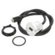 Adaptér do panelu,matice zezadu USB 2.0 Závit: M22 1÷10mm