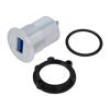 Adaptér USB A zásuvka,USB C vidlice do panelu,matice zezadu