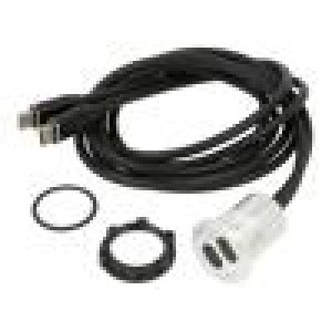 Adaptér do panelu,matice zezadu Závit: M22 1÷10mm