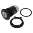Adaptér USB A zásuvka x2,z obou stran USB 2.0 Závit: M25