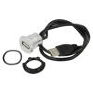 Kabel-adaptér USB A zásuvka,USB A vidlice USB 2.0 Dél: 0,6m