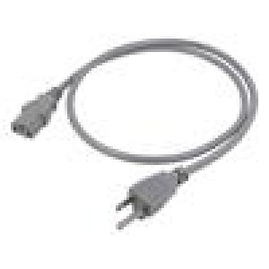 Kabel 3x0,75mm2 IEC C13 zásuvka,NEMA 5-15 (B) vidlice PVC 1m