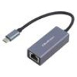 Přechod: adaptér USB 3.1 PnP šedá RJ45 zásuvka,USB C vidlice