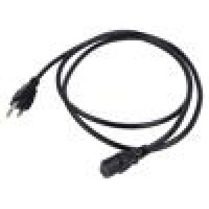 Kabel 3x0,75mm2 IEC C13 zásuvka,NEMA 5-15 (B) vidlice PVC 3m