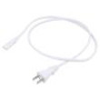 Kabel 2x0,75mm2 IEC C7 zásuvka,JIS 8303 vidlice PVC 1m bílá