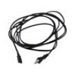 Kabel 2x0,75mm2 IEC C7 zásuvka,JIS 8303 vidlice PVC 5m černá