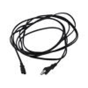 Kabel 2x0,75mm2 IEC C7 zásuvka,JIS 8303 vidlice PVC 5m černá
