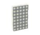 TC24-11SRWA LED display matice 5x8 červená 8-26mcd katoda 60,8x38mm