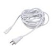Kabel 2x0,75mm2 IEC C7 zásuvka,JIS 8303 vidlice PVC 5m bílá