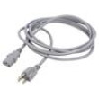Kabel 3x0,75mm2 IEC C13 zásuvka,NEMA 5-15 (B) vidlice PVC 3m